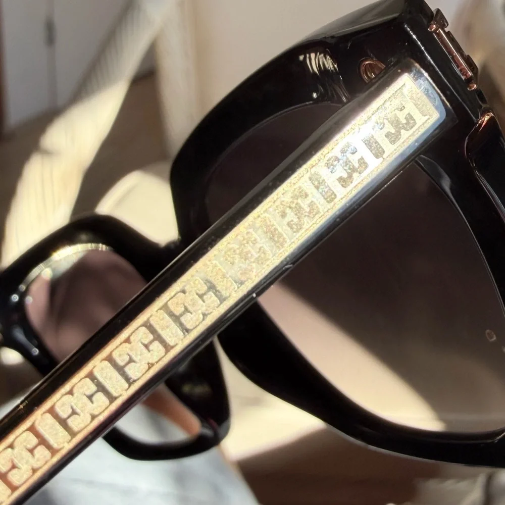 ESCADA SESF56K Black Sunglasses. W/Case & Cloth! NEW! RT $ 169. - Picture 8 of 8